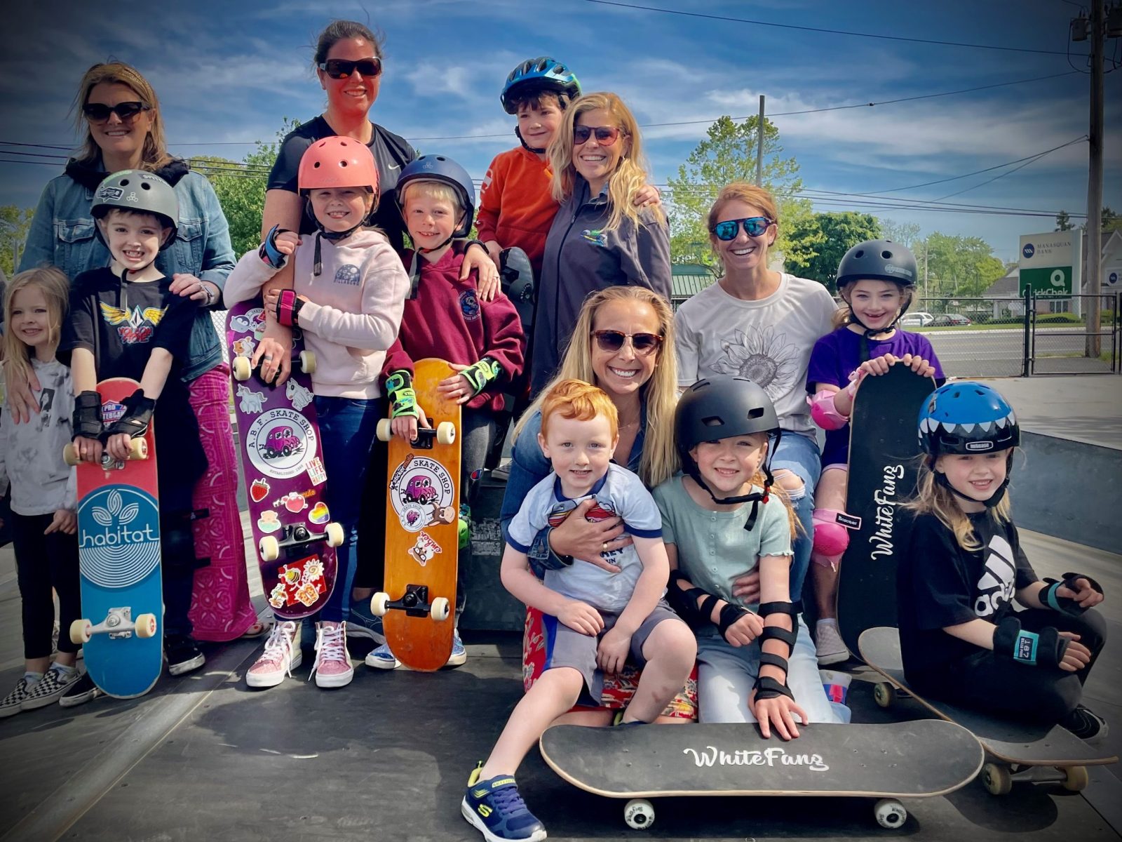 family skateboarding lessons